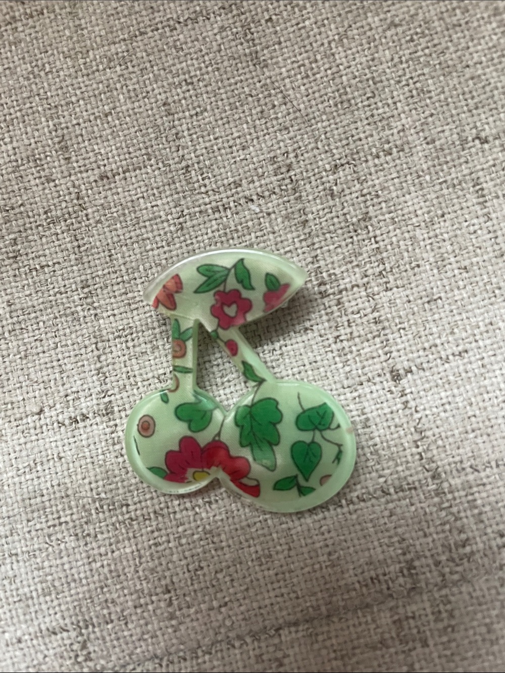 Bonpoint cherry brooch